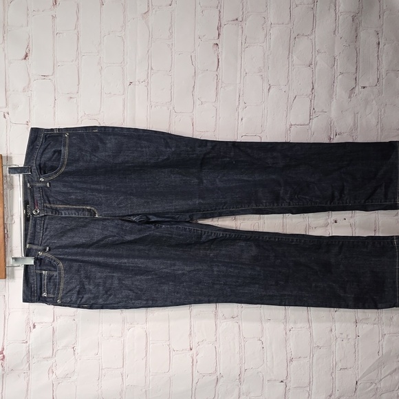 Talbots Stretch Straight Dark Wash Denim Jeans Women Size 16 - Picture 1 of 15